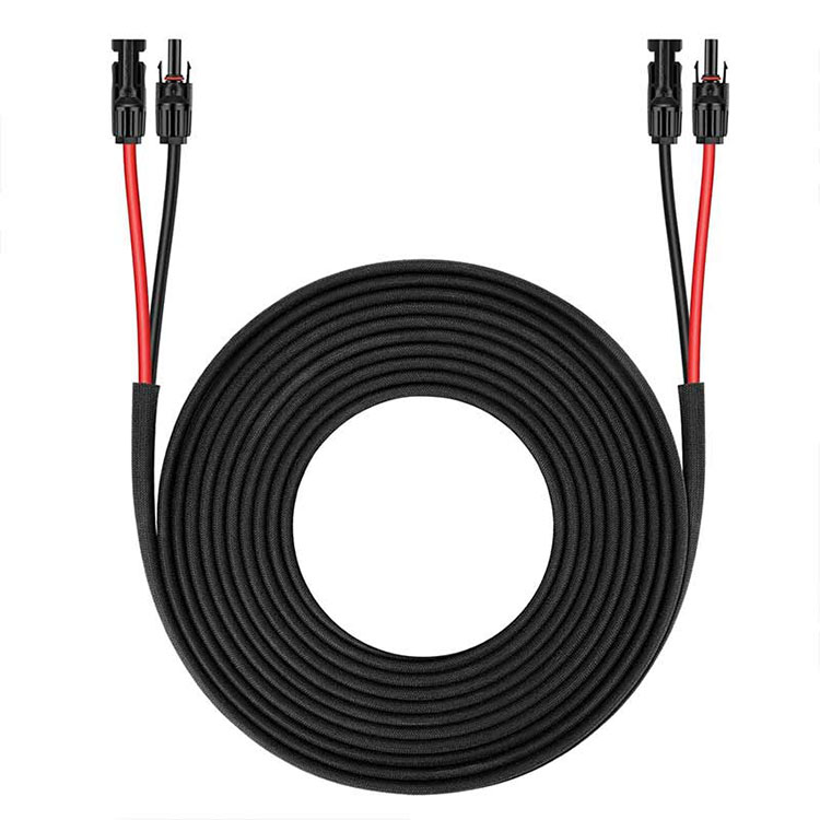 Napelem hosszabbító kábel-25FT 10AWG(6mm2) Napelem vezeték iker