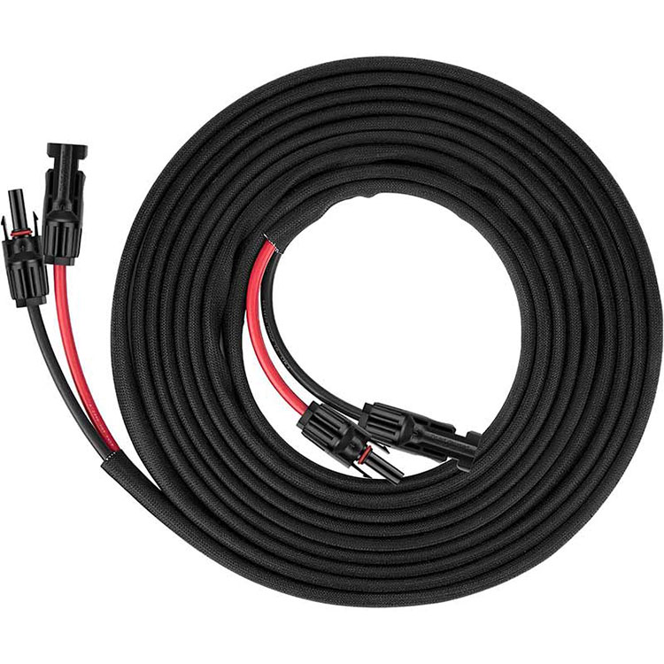 Kétvezetékes napelem hosszabbító kábel - 30Ft 10AWG(6mm2) napelem hosszabbító kábel